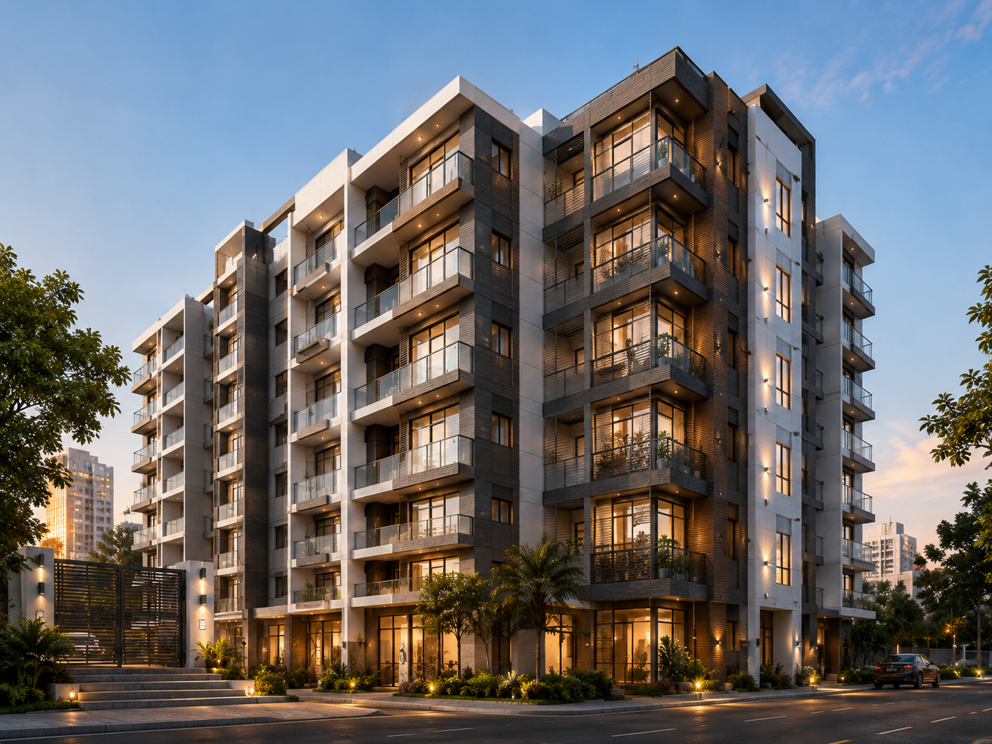 Apartment building service visual